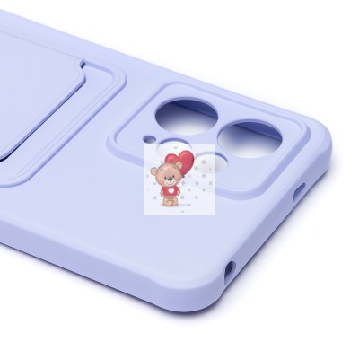 Чехол-накладка для Xiaomi Redmi Note 12 4G (светло-фиолетовый) - SC304 с картхолдером