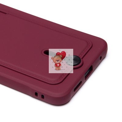 Чехол-накладка для Xiaomi Redmi Note 12 4G (бордовый) - SC304 с картхолдером Чехол-накладка для Xiaomi Redmi Note 12 4G (бордовый) - SC304 с картхолдером