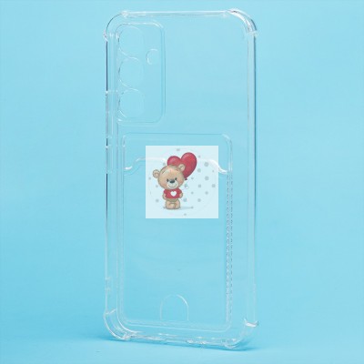 Чехол-накладка для Samsung A546 Galaxy A54 (прозрачный) - SC276 с картхолдером