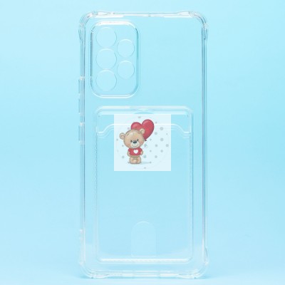 Чехол-накладка для Samsung A536 Galaxy A53 5G (прозрачный) - SC276 с картхолдером Чехол-накладка для Samsung A536 Galaxy A53 5G (прозрачный) - SC276 с картхолдером