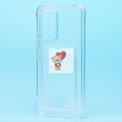 Чехол-накладка для Samsung A536 Galaxy A53 5G (прозрачный) - SC276 с картхолдером