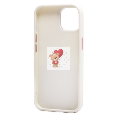 Чехол-накладка для Apple iPhone 15 (белый) - SC311