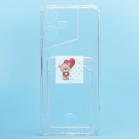 Чехол-накладка для Tecno Pova Neo 3 (прозрачный) - SC276 с картхолдером Чехол-накладка для Tecno Pova Neo 3 (прозрачный) - SC276 с картхолдером