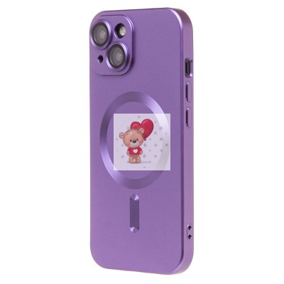 Чехол-накладка для Apple iPhone 15 (сиреневый) - SM020 Matte SafeMag