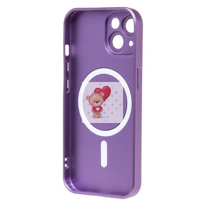 Чехол-накладка для Apple iPhone 15 (сиреневый) - SM020 Matte SafeMag