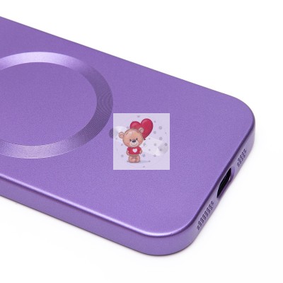 Чехол-накладка для Apple iPhone 15 (сиреневый) - SM020 Matte SafeMag