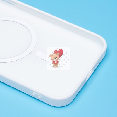 Чехол-накладка для Apple iPhone 15 Pro Max (белый) - SM020 Matte SafeMag Чехол-накладка для Apple iPhone 15 Pro Max (белый) - SM020 Matte SafeMag