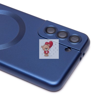 Чехол-накладка для Samsung G991 Galaxy S21 (темно-синий) - SM020 Matte SafeMag