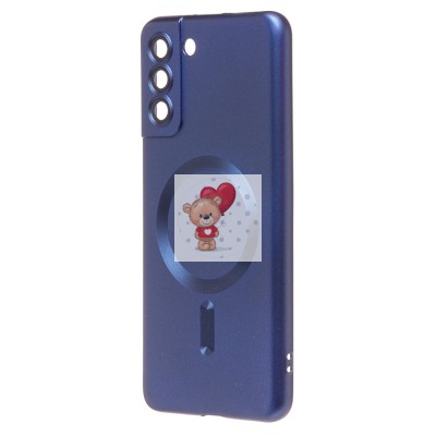 Чехол-накладка для Samsung G996 Galaxy S21+ (темно-синий) - SM020 Matte SafeMag