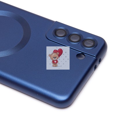 Чехол-накладка для Samsung G996 Galaxy S21+ (темно-синий) - SM020 Matte SafeMag