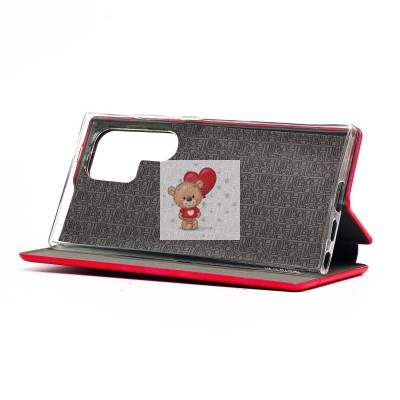 Чехол-книжка для Samsung Galaxy S24 Ultra (розовый) - BC002