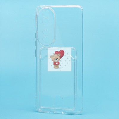 Чехол-накладка для Honor 90 (прозрачный) - SC276 с картхолдером Чехол-накладка для Honor 90 (прозрачный) - SC276 с картхолдером