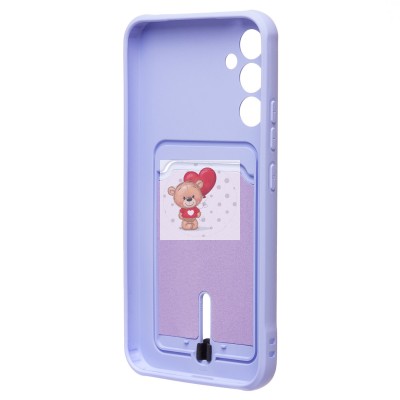 Чехол-накладка для Samsung A346 Galaxy A34 (темно-фиолетовый) - SC304 с картхолдером