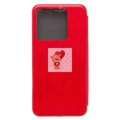 Чехол-книжка для Xiaomi Redmi Note 13 Pro+ (красный) - BC002