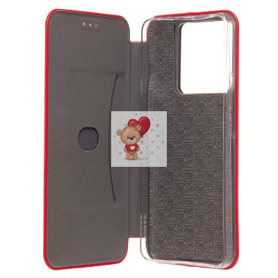 Чехол-книжка для Xiaomi Redmi Note 13 Pro+ (красный) - BC002