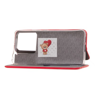 Чехол-книжка для Xiaomi Redmi Note 13 Pro+ (красный) - BC002