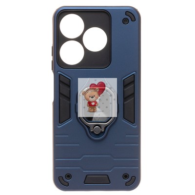 Чехол-накладка для Tecno Spark 10 4G (синий) - SGP001 противоударный