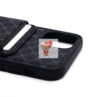 Чехол-накладка для Apple iPhone 12 Pro (черный) - SM022 SafeMag c картхолдером