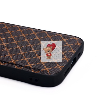 Чехол-накладка для Apple iPhone 13 Pro (кофейный) - SM022 SafeMag c картхолдером