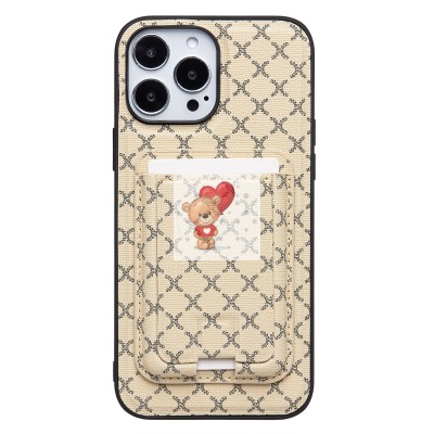 Чехол-накладка для Apple iPhone 13 Pro Max (белый) - SM022 SafeMag c картхолдером