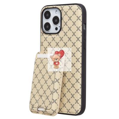 Чехол-накладка для Apple iPhone 13 Pro Max (белый) - SM022 SafeMag c картхолдером