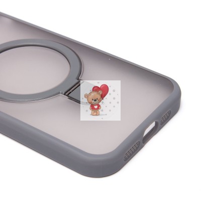 Чехол-накладка для Apple iPhone 12 (серый) - SM088 SafeMag