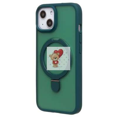 Чехол-накладка для Apple iPhone 13 (темно-зеленый) - SM088 SafeMag Чехол-накладка для Apple iPhone 13 (темно-зеленый) - SM088 SafeMag