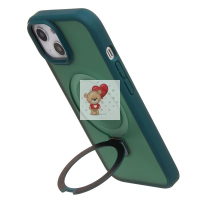 Чехол-накладка для Apple iPhone 13 (темно-зеленый) - SM088 SafeMag Чехол-накладка для Apple iPhone 13 (темно-зеленый) - SM088 SafeMag