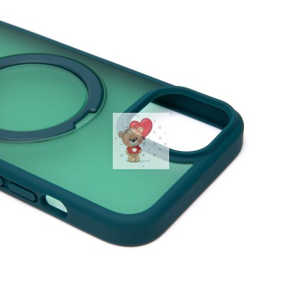 Чехол-накладка для Apple iPhone 13 (темно-зеленый) - SM088 SafeMag Чехол-накладка для Apple iPhone 13 (темно-зеленый) - SM088 SafeMag