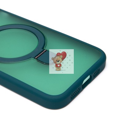 Чехол-накладка для Apple iPhone 13 (темно-зеленый) - SM088 SafeMag Чехол-накладка для Apple iPhone 13 (темно-зеленый) - SM088 SafeMag