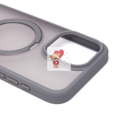 Чехол-накладка для Apple iPhone 15 Pro Max (серый) - SM088 SafeMag Чехол-накладка для Apple iPhone 15 Pro Max (серый) - SM088 SafeMag