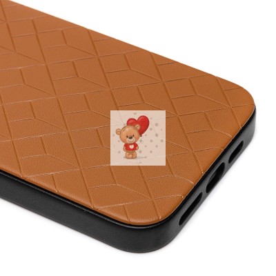 Чехол-накладка для Apple iPhone 15 Pro Max (коричневый) - SM089 SafeMag экокожа