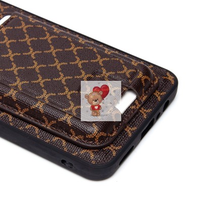 Чехол-накладка для Realme Note 50 (кофейный) - SM022 c картхолдером