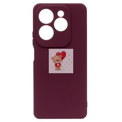 Чехол-накладка для Infinix Hot 40 (бордовый) Activ Full Original Design