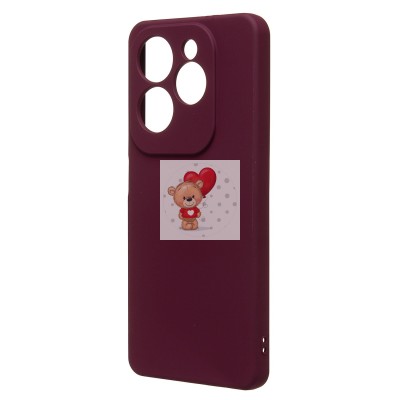 Чехол-накладка для Infinix Hot 40 (бордовый) Activ Full Original Design Чехол-накладка для Infinix Hot 40 (бордовый) Activ Full Original Design