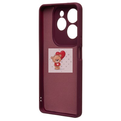 Чехол-накладка для Infinix Hot 40 (бордовый) Activ Full Original Design Чехол-накладка для Infinix Hot 40 (бордовый) Activ Full Original Design