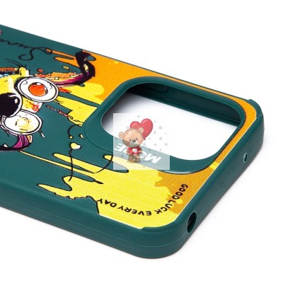 Чехол-накладка для Xiaomi Redmi 12 (собака) (темно-зеленый) - SC335