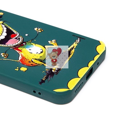 Чехол-накладка для Xiaomi Redmi 12 (собака) (темно-зеленый) - SC335