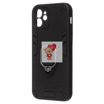 Чехол-накладка для Apple iPhone 12 (черный) - SGP001 противоударный