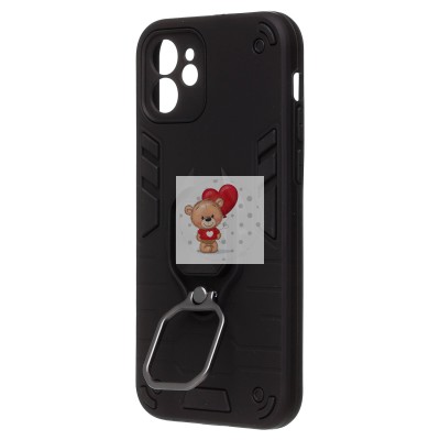 Чехол-накладка для Apple iPhone 12 (черный) - SGP001 противоударный