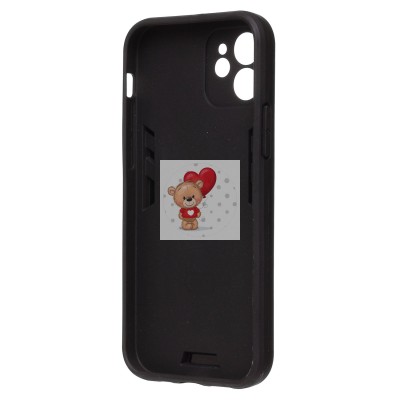 Чехол-накладка для Apple iPhone 12 (черный) - SGP001 противоударный