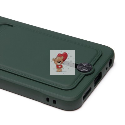 Чехол-накладка для Tecno Spark 10C (темно-зеленый) - SC304 с картхолдером Чехол-накладка для Tecno Spark 10C (темно-зеленый) - SC304 с картхолдером