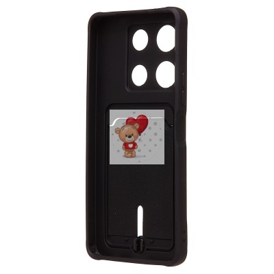 Чехол-накладка для Infinix Note 30 Pro (черный) - SC304 с картхолдером Чехол-накладка для Infinix Note 30 Pro (черный) - SC304 с картхолдером