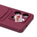 Чехол-накладка для Infinix Note 30 Pro (бордовый) - SC304 с картхолдером