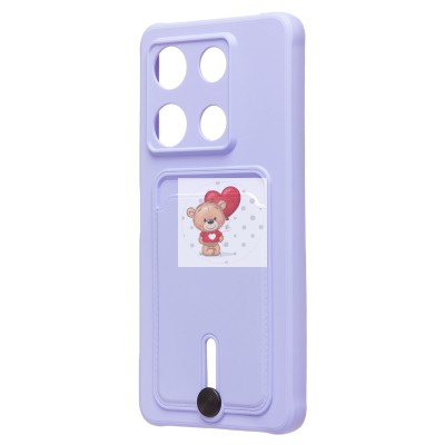 Чехол-накладка для Infinix Note 30 Pro (светло-фиолетовый) - SC304 с картхолдером Чехол-накладка для Infinix Note 30 Pro (светло-фиолетовый) - SC304 с картхолдером