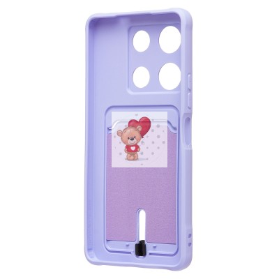 Чехол-накладка для Infinix Note 30 Pro (светло-фиолетовый) - SC304 с картхолдером Чехол-накладка для Infinix Note 30 Pro (светло-фиолетовый) - SC304 с картхолдером