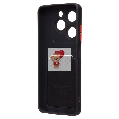 Чехол-накладка для Infinix Smart 8 Pro (черный) - SC337 с картхолдером Чехол-накладка для Infinix Smart 8 Pro (черный) - SC337 с картхолдером