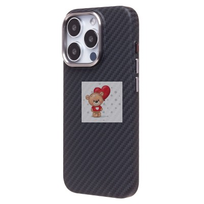 Чехол-накладка для Apple iPhone 15 Pro - (118) (черный) Luxo Creative PC