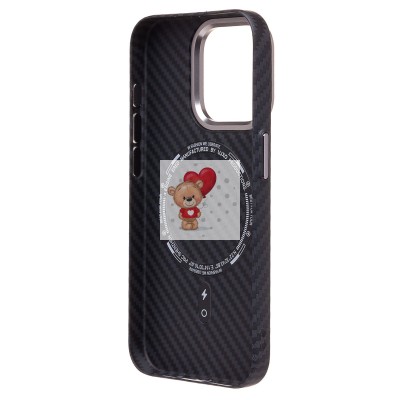 Чехол-накладка для Apple iPhone 15 Pro - (118) (черный) Luxo Creative PC