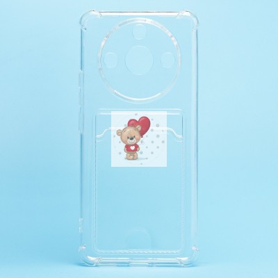 Чехол-накладка для Oppo  11 Pro+ (прозрачный) - SC276 с картхолдером